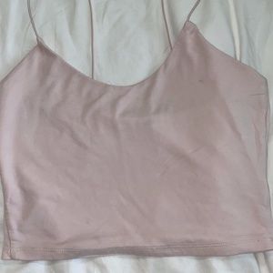 light pink strappy tank top